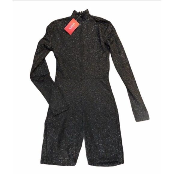 Guess XS shimmer long sleeve jumper glimmer romper - Picture 1 of 3